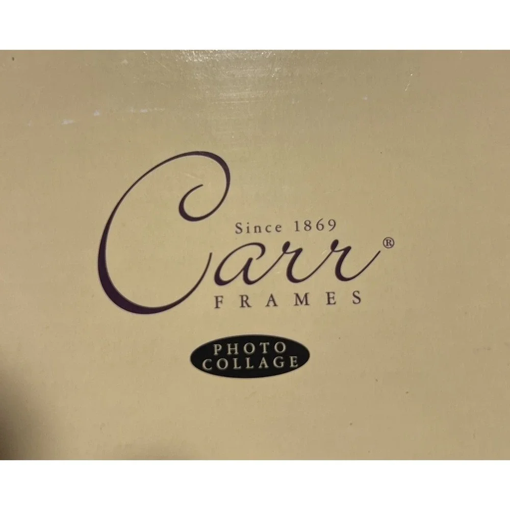 Vintage Carr Black Metal Photo Collage Tri Fold Picture Frame - Up To 9 4x6 NWB